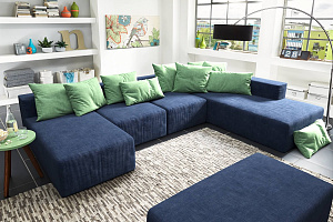 Современный бескаркасный диван Драм для эркеров 